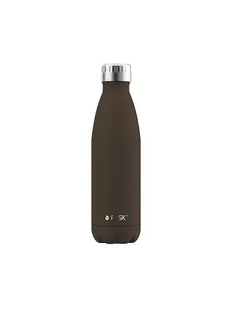 FLSK | Bouteille isotherme - Bouteille thermos 0,5l acier inoxydable noir | braun